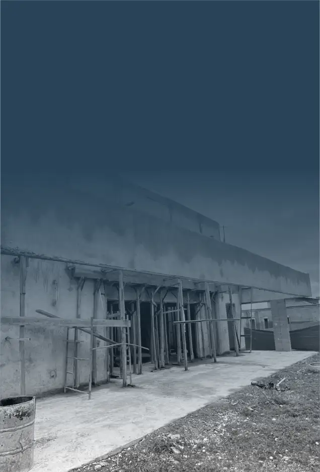 Nave industrial en construcción