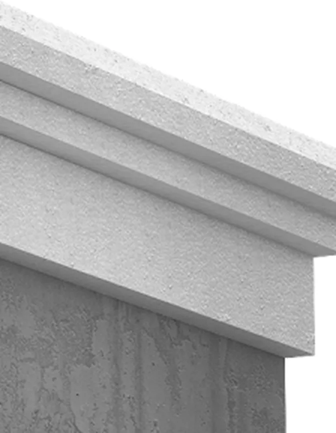 Perfil de moldura Cassamol, corte transversal
