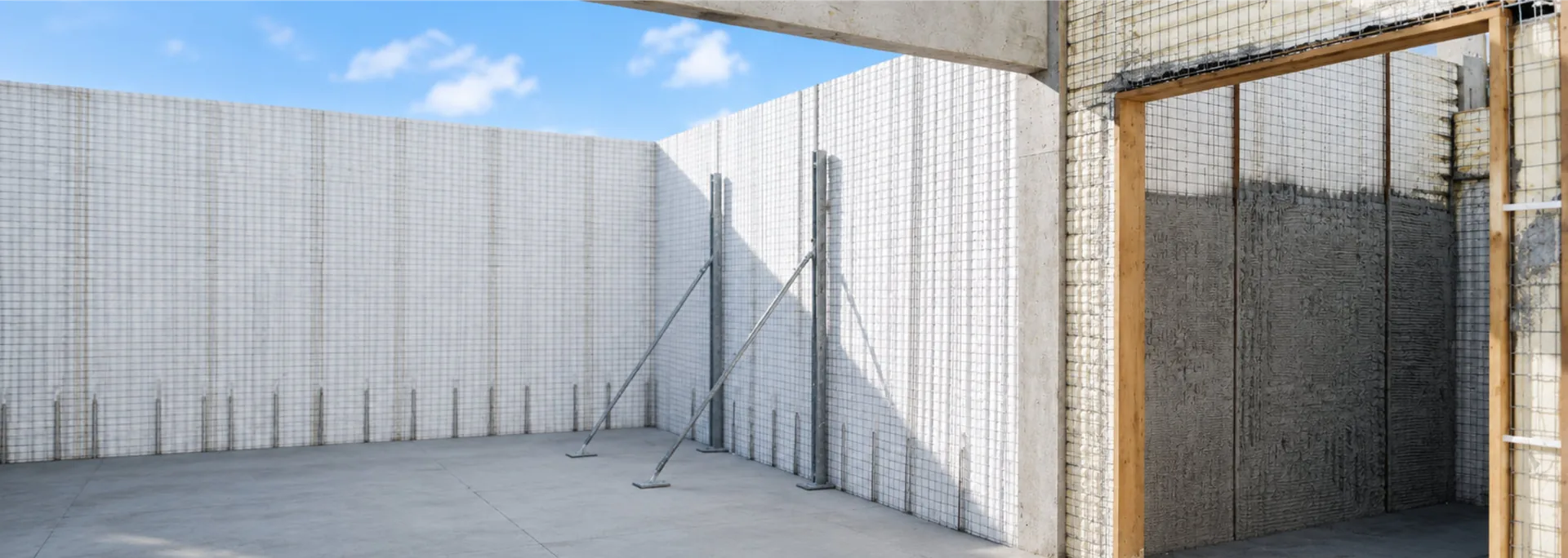 Obra en construcción con paneles del Sistema Cassaforma